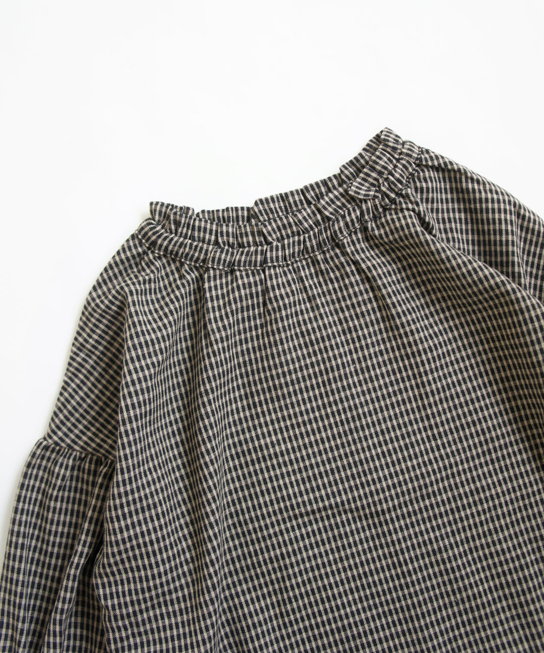 CHECKED DROP SHOULDER BLOUSE