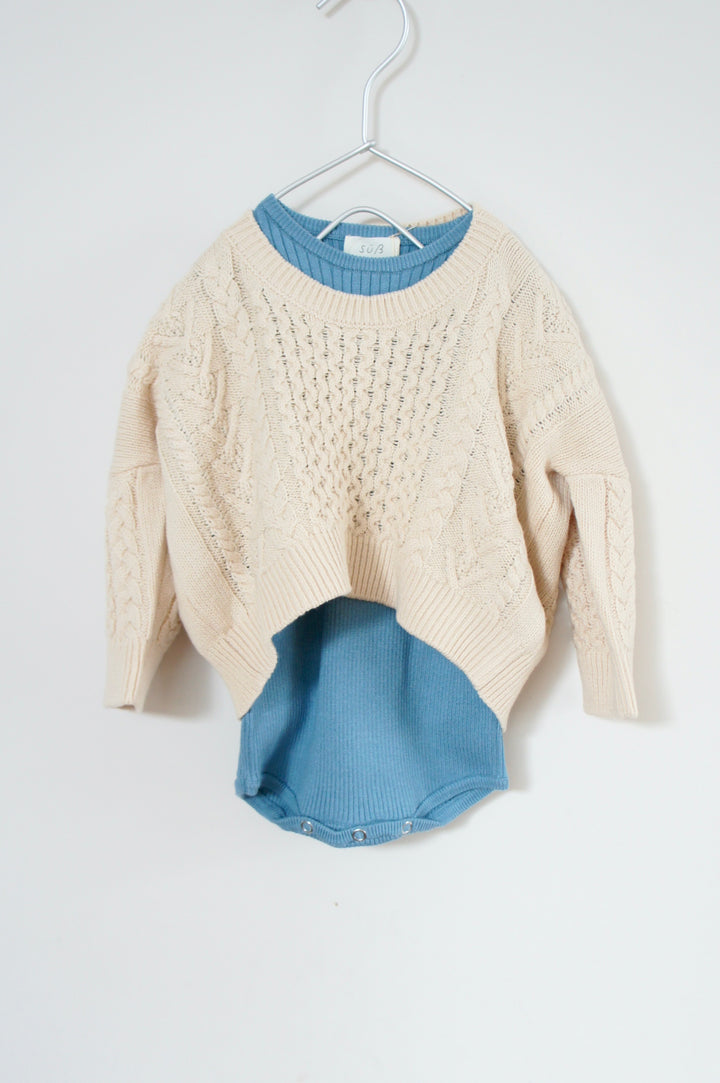 Cocoon Cable Pullover（80-90）