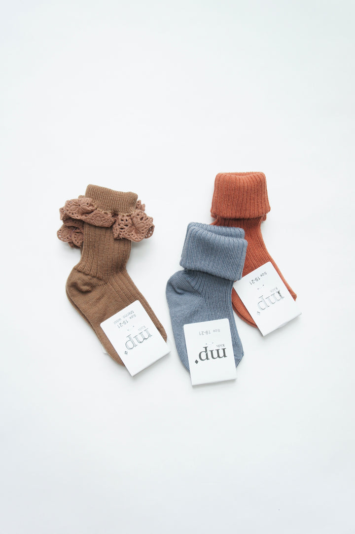 Cotton Rib Baby Socks (6M-6Y)