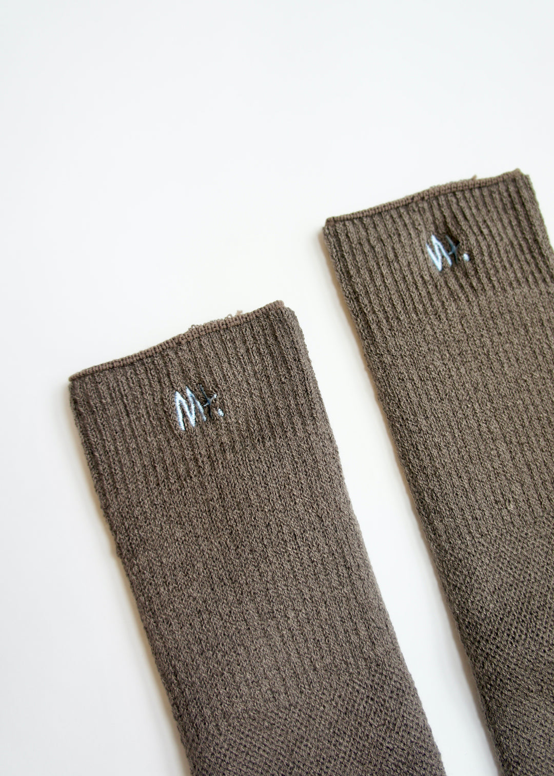 wool / cotton rib tube socks