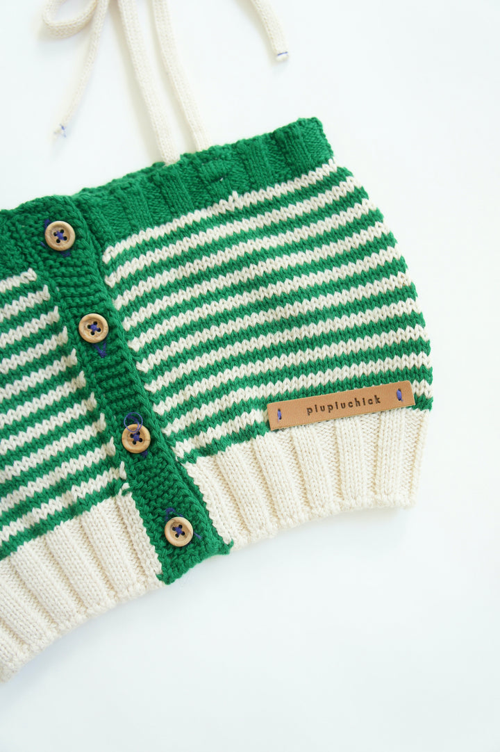 knitted top w/ straps (4Y-10Y)