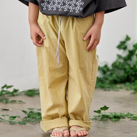 Stretch Nylon Wide Straight Pants