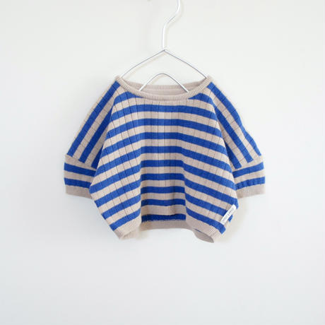 Cropped T-shirt Knitted Stripes